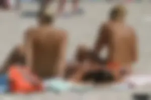 Beach voyeur girls in bikinis, thongs and topless