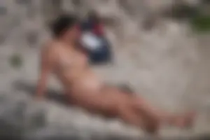 Nude beach girls in Krk, Croatia