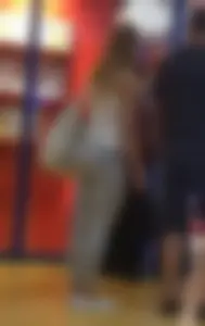 Meaty Ass And Legs in Grey Tights at the Mall Creepshot
