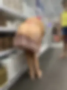 Mother upskirt and daughter showing ass cheeks