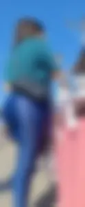Massive Big ass latina in blue spandex [oc]