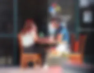 Big booty teen out to eat in tight jeans