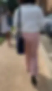 Even she can’t resist touching her own ass
