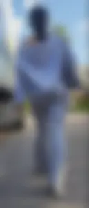 Baddie in gray flares