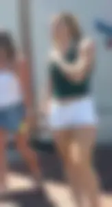 Teen in White Shorts