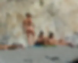 Nude beach and topless girls