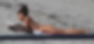 Big collection of various sexy girls on a beach in bikinis