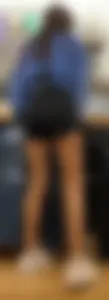 Slim brunette squatting and working part 2 (oc)