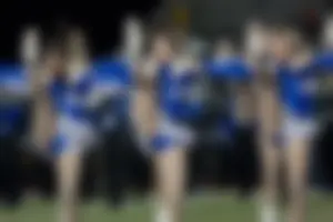 Candid cheerleaders