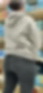 Lady w nice cheeks+VPL to match in slight transparency‼️