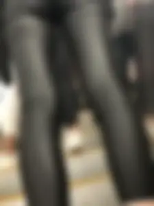 Got Ass and Spread Legs in Leather Pants on the Escalator Creepshots