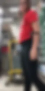 Teen at Work in her Leggings