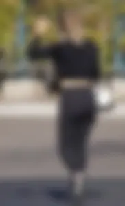 Sexy ass blonde in the parking lot in leggings with amazing body