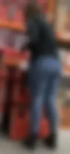 Girl fills her jeans at HD