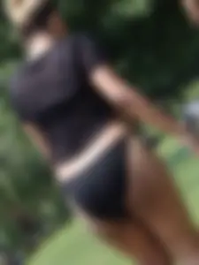 Two thick pregnant girls in bikinis