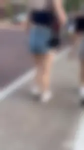 Summer means PAWG jean shorts