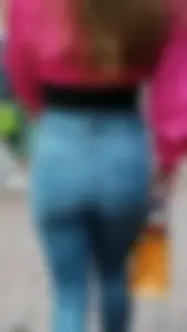 Girl in good tight jeans