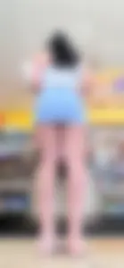 Sexy white girl in mini skirt beautiful legs