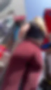 Blonde PAWG in Red Leggings So Sexy (Not OC)