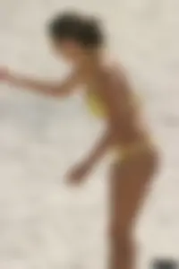 A bunch of sexy beach voyeur babes in bikinis, thongs and topless
