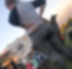 Blonde ass in jeans