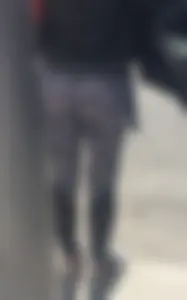 Hottie with a nice ass walking in patterned leggings