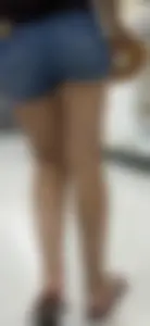 Cute girl with a tight butt in shorts (OC)