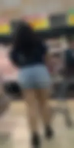 CraZ PHAT ASS LATINA IN TIGHT JEAN SHORTS( first post