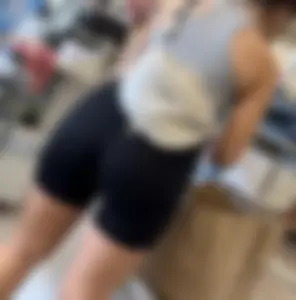 Yoga pose milf in leggings