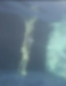 Sexy Tall Blonde in Blue Bikini caught underwater🌊