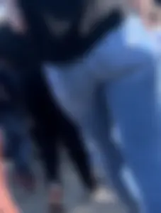 Blonde with nice ass in tight jeans (OC)