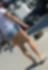 Denim shorts