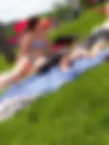 Thick chick with big boobs in bikini