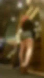 Hot Chubby Legs and Booty in Mini Shorts Candid Photos