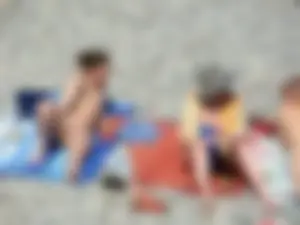 Nude beach and topless girls