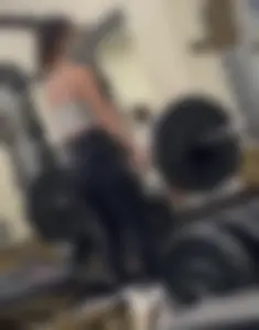Fit petite wasian college gym girl (OC)