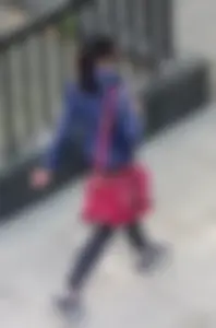 Brunette lady in leggings out walking