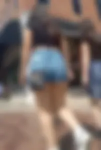 Cheeky college latina jean shorts(oc)