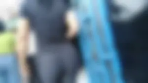 One of my best catches - Big Bubble Booty Latina in spandex gym with ponytail