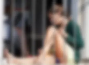 Neighbor student upskirted showing her panties and in bikinis