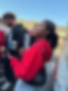 Cute Funsize Round Pear Bubble Butt Black girl Coed