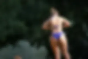 Nice curvy girl at the beach