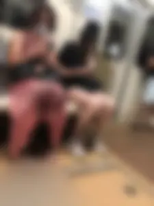 Hot Girl in a Mask And a Hat With Long Sexy Legs Subway Train Creepshots Gallery