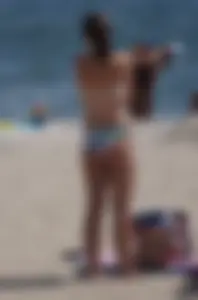 2 cute beach girls in bikinis