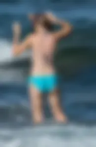 Another sexy girl on the beach snorkeling