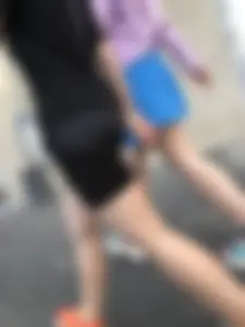 Candid street girl with great booty on spandex and hot legs
