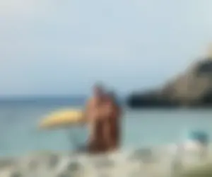Nude beach and topless girls
