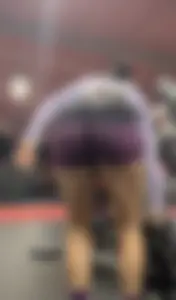 Nutbuster! Latina With Plump Ass In Gym Shorts  Not OC