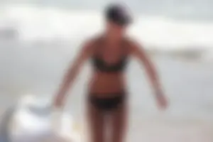 Lifeguard tournament girls on the beach