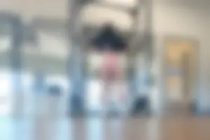 Tall gym brunette in tight pink shorts, part 2
